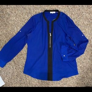 Calvin Klein blue blouse
